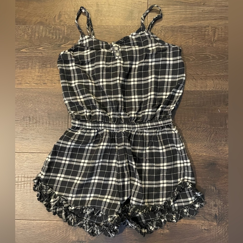 American Eagle Flannel Sleep Romper